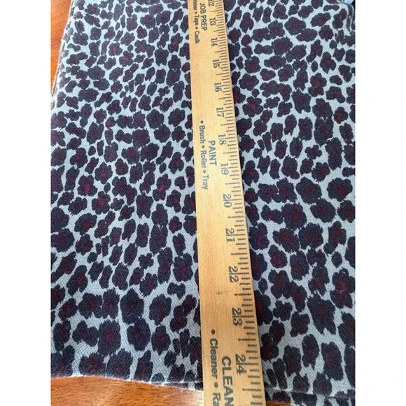 Talbots Womens Leopard Print Pencil Skirt Purple Grey Animal Print Size 16 - Picture 9 of 11